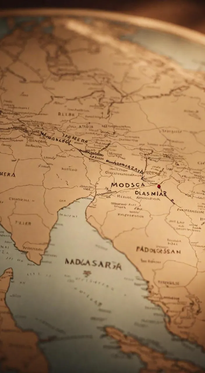 a close up of a map of india