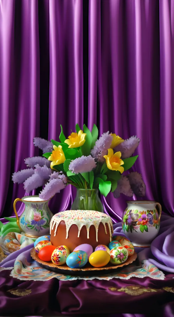 a table topped with a cake covered in frosting