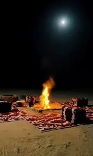 a fire burning in the middle of a desert,hd