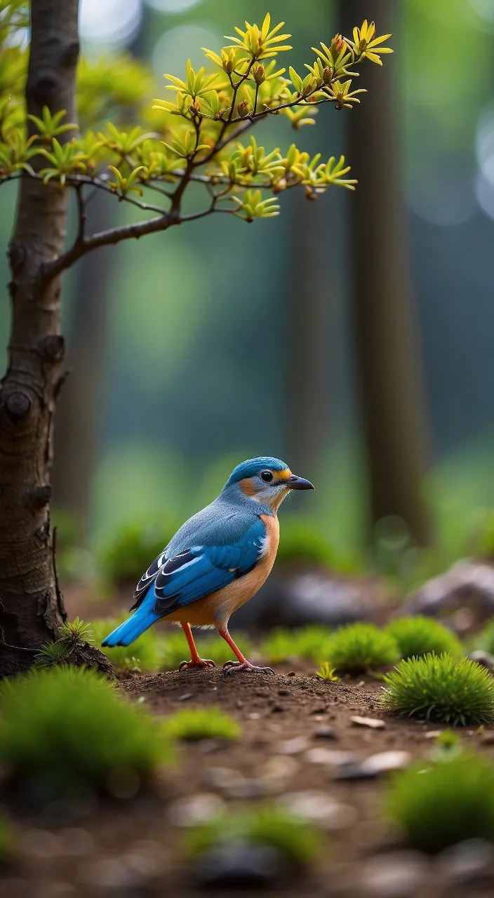 bird, plant, botany, nature, branch, beak, yellow, twig, wood, biome, relastic, HD 