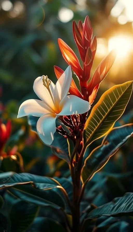 a close up of a flower on a plant