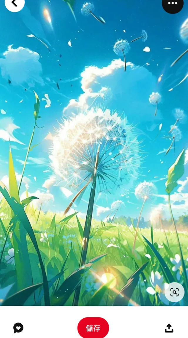 a picture of a dandelion blowing in the wind, in Studio Ghibli 