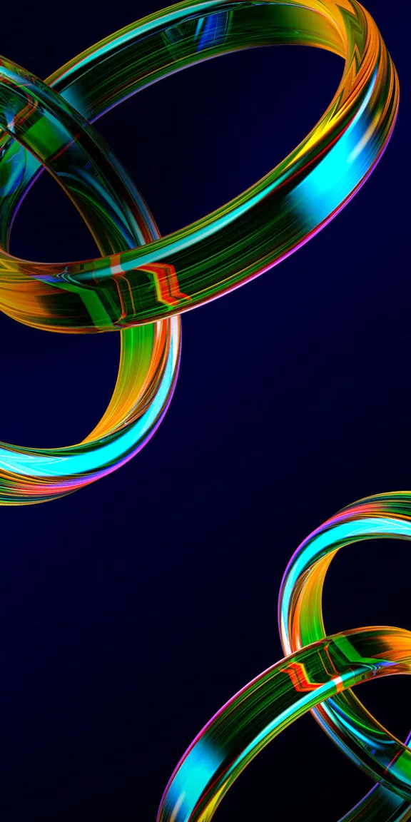 a blue and green abstract background with circles