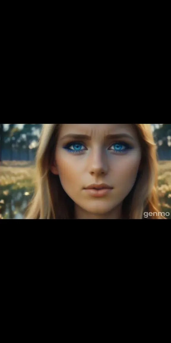 a woman with blue eyes and long blonde hair