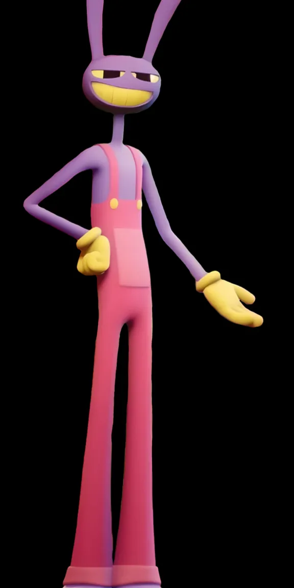 a cartoon character in a pink and purple outfit 