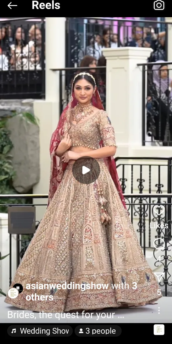 a woman in a wedding dress with a red veil